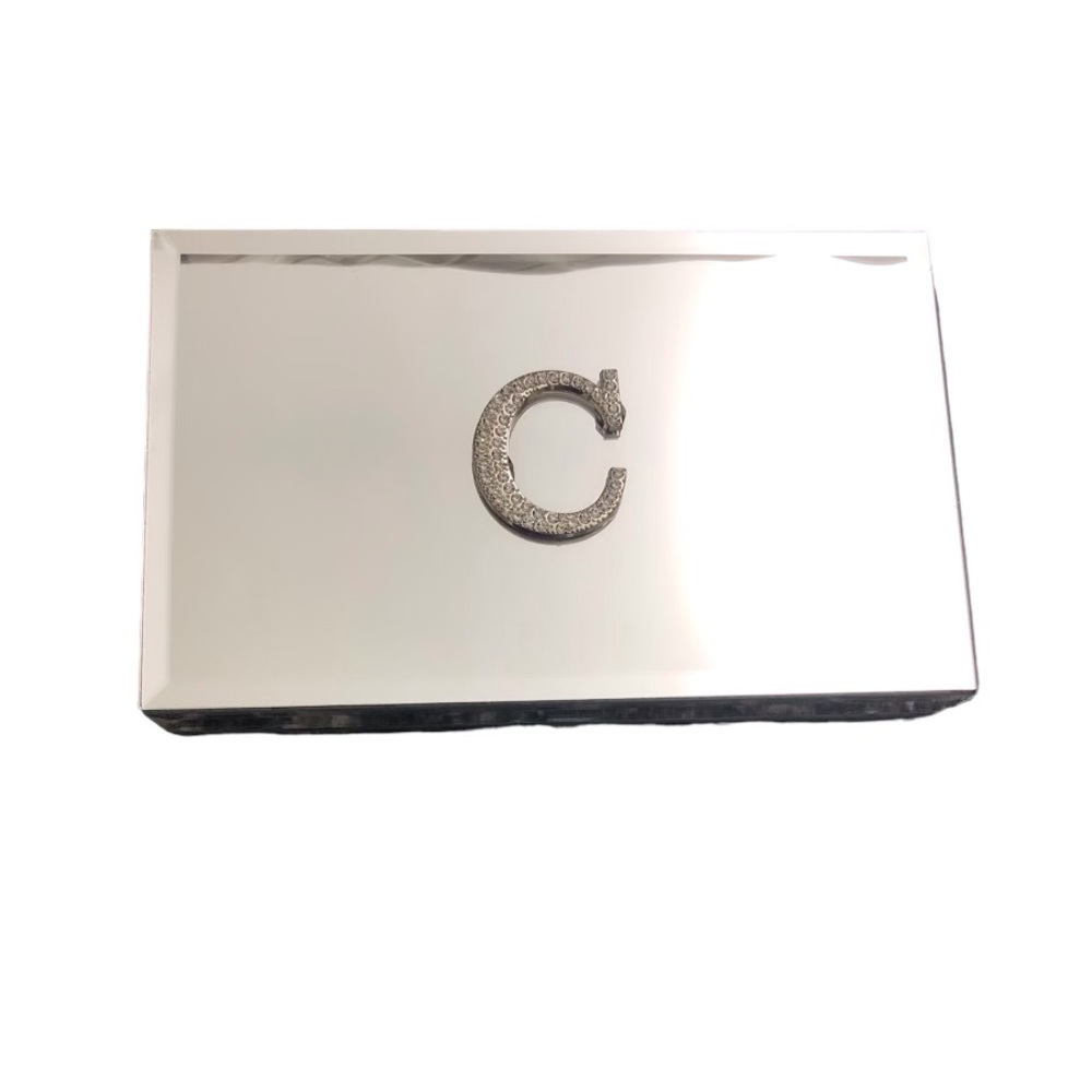 “C” Letter Mirror Jewelry Box